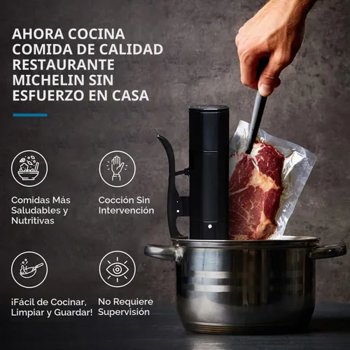 Vista 9 de Yedi Infinity Sous Vide - Cocina de 1000 W con temperatura de precisión