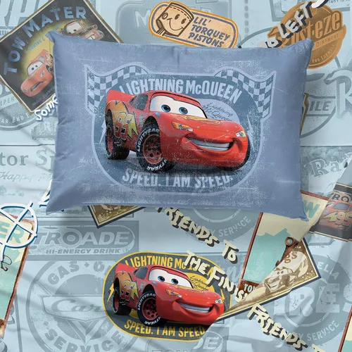 Vista 7 de Jay Franco - Juego de sábanas de tamaño individual Tune Up de Cars, de Disney Pixar, de 3 piezas, azul
