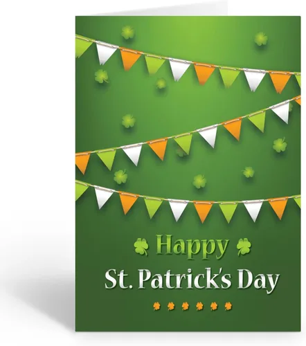 Vista 18 de Stonehouse Collection Surtido de tarjetas de felicitación del día de San Patricio, tarjetas irlandesas de la suerte, trébol, duende, decoraciones