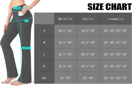 Vista 6 de G Gradual Pantalones de mujer con 4 bolsillos, pantalones de trabajo de cintura alta, pantalones de yoga con corte de bota para mujer