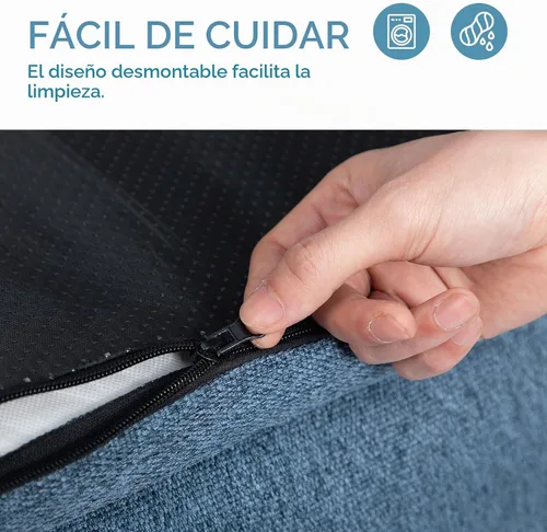 Vista 7 de Hollypet Cama Ortopédica Rectangular para Perros para Perros Pequeños, Camas para Mascotas de Espuma Egg-Crate de Soporte con Cubierta Impermeable
