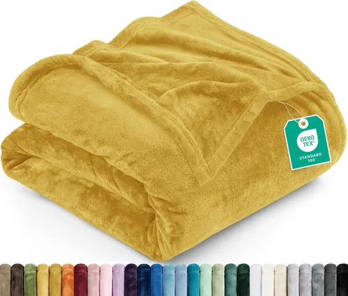 Vista 37 de Utopia Bedding - Manta de vellón de lujo, mullida, antiestática; manta de suave microfibra de 8.8 oz/yd² (300 g/m²) para sofá y cama; tamaño Gris