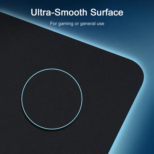Vista 3 de Senetem Paquete de 4 alfombrillas de mouse para juegos ultra suaves, base de goma antideslizante, superficie lavable para mouse con cable e