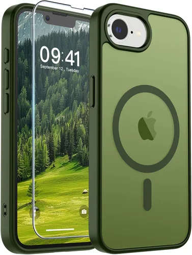 Vista 240 de SUPFINE Funda magnética para iPhone SE 2022 (3ª)/2020 (2ª), iPhone 8 (compatible con MagSafe) (protección contra caídas de grado militar), funda