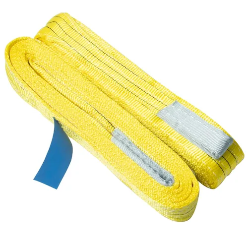 Vista 11 de Paquete de 2 eslingas de elevación industrial de 3"×6.5 pies, eslinga de poliéster resistente de 6600 libras, factor de seguridad 5:1, eslinga
