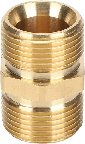Vista 9 de Conectores rápidos para lavadora a presión, M22 rosca macho métrica 0.551 in Acoplador de conector de manguera de latón