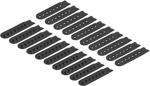 Vista 26 de uxcell Tapa de correa Snapback, agujeros de plástico ajustable sombrero broche hebilla reemplazo para reparación de tapas