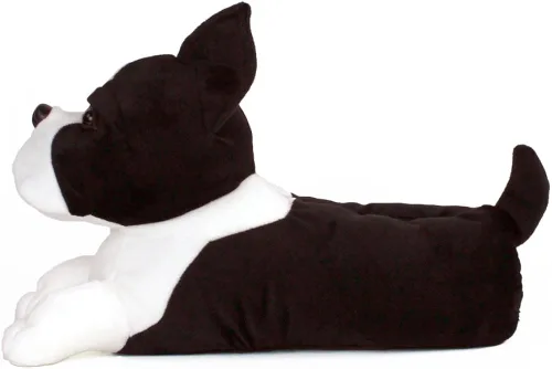 Vista 2 de Pantuflas Boston Terrier, BlancoNegro, 9-12
