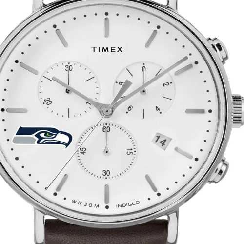 Vista 2 de Timex Tribute General Manager - Reloj de cuarzo de 1614in con correa de cuero para hombre