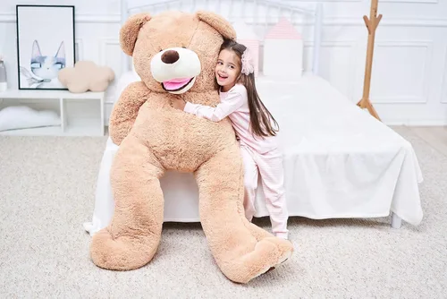 Vista 9 de IKASA - Oso de peluche gigante, animales de juguete (Marrón, 63 pulgadas)