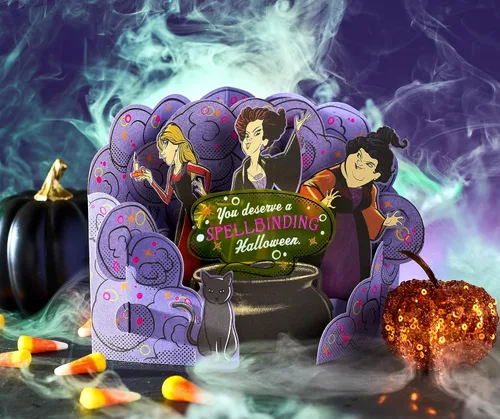 Vista 2 de American Greetings Hocus Pocus - Tarjeta desplegable de Halloween (magia pura)