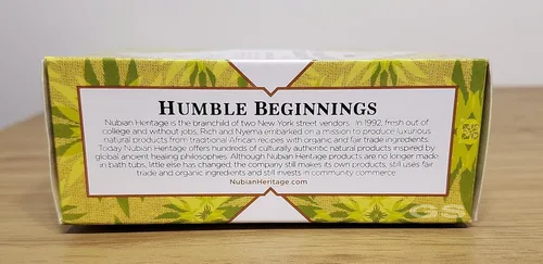 Vista 2 de Nubian Heritage Barra de jabón Indn Hmp Vetiver, 5 oz