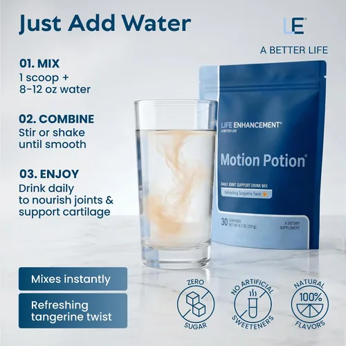 Vista 5 de Life Enhancement Suplemento de bebida de apoyo articular Motion Potion