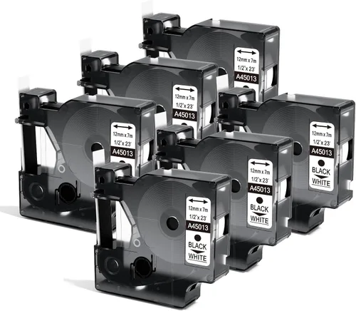 Vista 7 de Oozmas Repuesto para DYMO LabelManager 150 160 280 420P 360D, compatible con Dymo D1 Label Maker Tape 45013 S0720530, cinta de administrador