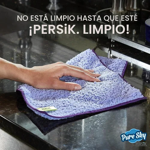 Vista 8 de Pure-Sky Magic Deep Clean - Paño de Limpieza Profunda – SOLO AÑADE Agua, No Se Necesitan Detergentes - Paño de Microfibra Ultra Multiusos - Se