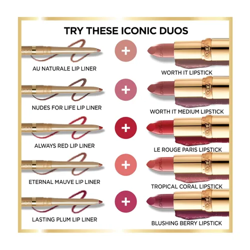 Vista 5 de L'Oréal Paris Color Riche Lip Liner Ciruela duradera