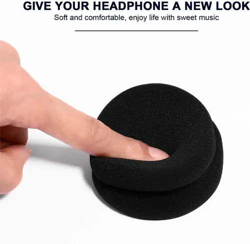 Vista 4 de rosenice Almohadillas de repuesto para auriculares inalámbricos H800, almohadillas de espuma suave, compatibles con auriculares H800, mejoran