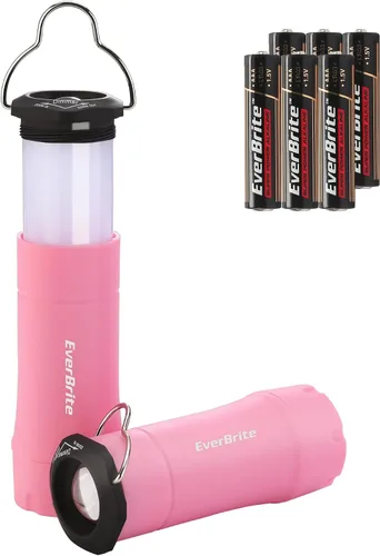 Vista 11 de EverBrite Mini Linternas y Faroles 2 en 1, Combo de Linterna con Zoom con 3 Modos, Artículos Esenciales para Acampar, Farol de 2 Piezas a Batería