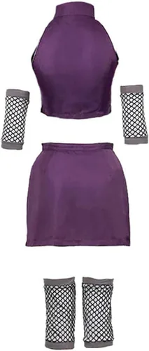 Vista 4 de YZGAH Disfraz de anime Yamanaka Ino para cosplay, conjunto completo de disfraz de Halloween