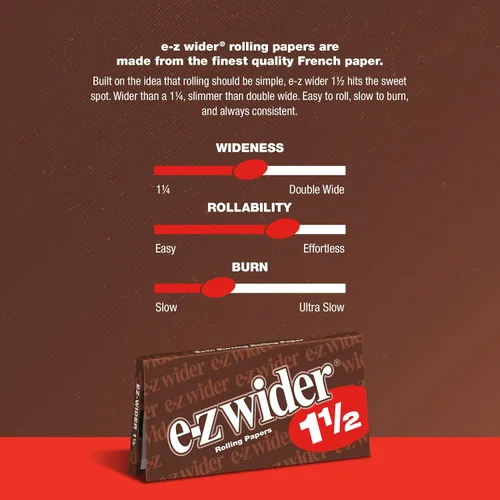 Vista 3 de E-Z Wider - Papel de liar de 1 1/2" - 6 folletos con 24 hojas por folleto
