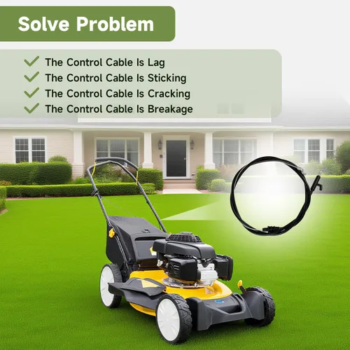 Vista 7 de Cable de control para cortacésped, freno y embrague, compatible con 48 pulgadas Cub Cadet MTD Yard Machines Yard Man Craftsman Troy-Bilt Husky