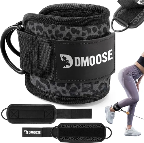 Vista 26 de DMoose Ankle Strap for Cable Machine - One Size Fit with Premium Padding, Workout Kickback Ankle Cuffs, Ankle Bands for Working Out, Booty Workouts