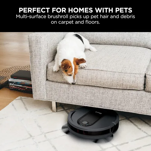 Vista 4 de Shark EZ Robot Aspirador RV912S con base autovaciada, sin bolsa, WiFi, color gris oscuro (renovado)