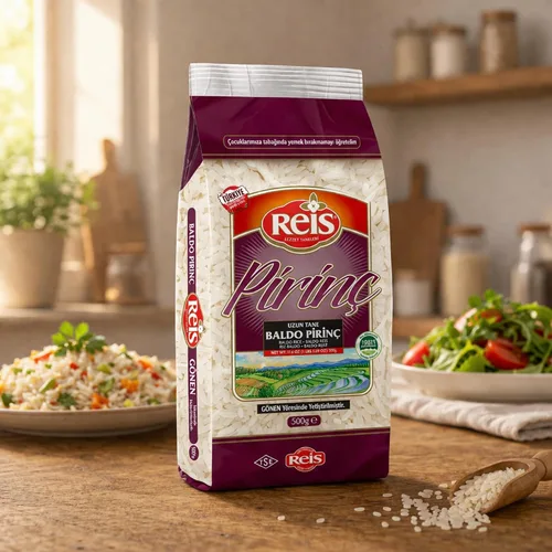 Vista 6 de Reis Arroz baldo, 1.1 libras (17.64 oz), arroz blanco de grano largo, bolsa de cereales naturales para pilafs y comidas, alimentos básicos