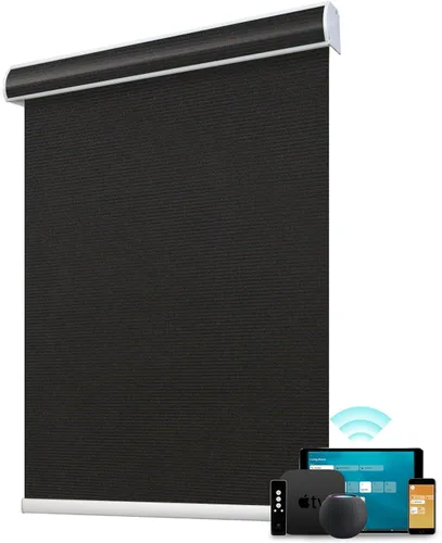 Vista 18 de SmartWings Persianas enrollables con cable duro PoE 100% opacas, muestra de tela