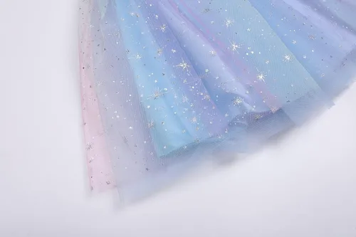 Vista 7 de LX7 Vestido de ballet de princesa multicolor con falda tutú para niña pequeña