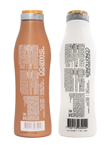Vista 9 de RECAMIER Champú sin sal Reparación y Ultra Hidratación Acondicionador Set de Tratamiento Capilar 10.1oz +2 Nano Keratina Shots