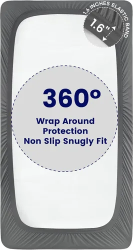 Vista 6 de SLEEP ZONE Protector de colchón impermeable tamaño Twin, almohadilla de colchón para dormitorio universitario, funda de colchón esponjosa, 39 x 75