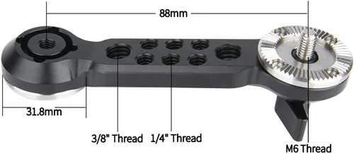 Vista 4 de NICEYRIG Brazo de extensión de roseta para ARRI estándar M6 montaje de rosca aplicable para el sistema de soporte de plataforma de hombro pesado