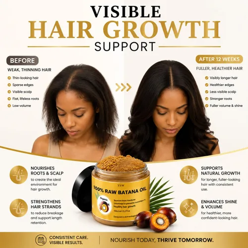 Vista 2 de Aceite de batana crudo por Dr. Sebi Aceite orgánico crudo de Honduras para el crecimiento del cabello, 100% puro y natural para un cabello más