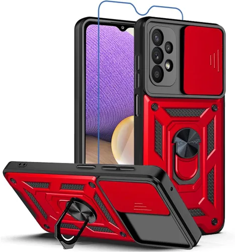 Vista 16 de Para Samsung Galaxy A13 5G Caso: Caja Del Teléfono Con Protector De Pantalla Para Samsung Galaxy A13 5G - Negro