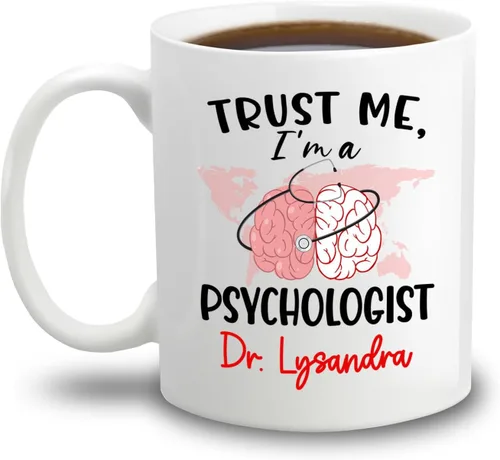 Vista 25 de Taza de café personalizada para psiquiatra jubilada, regalo para el abuelo y la abuela, "A Truly Great Psychiatist Is Hard To Find Difficult To Part