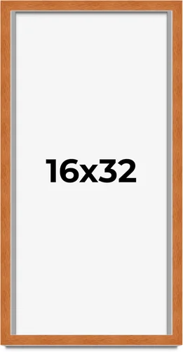 Vista 54 de Marco de 3 x 3 pulgadas de madera maciza de nuez y miel marrón con plexiglás acrílico UV, respaldo de tablero de espuma y accesorios para colgar