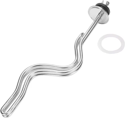 Vista 10 de DERNORD Calentador de agua de inmersión de acero inoxidable con elemento calefactor de ondulación de triple abrazadera de 240 V 5500 W con enchufe