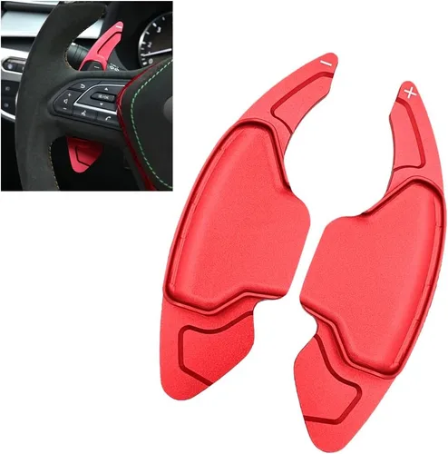 Vista 3 de SANRILY Fundas de aluminio negro para palanca de cambios de volante para Infiniti Q50 QX50 Q60 Coupé 2019 y para Nissan Skyline GT Rogue 2021 2022