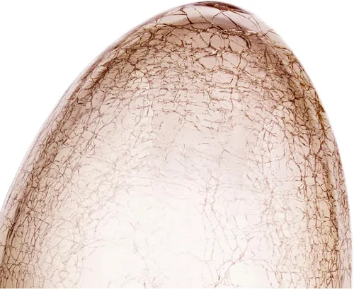 Vista 3 de Diamond Star Figura decorativa de huevos de Pascua con forma de huevo de cristal dorado grande soplado a mano