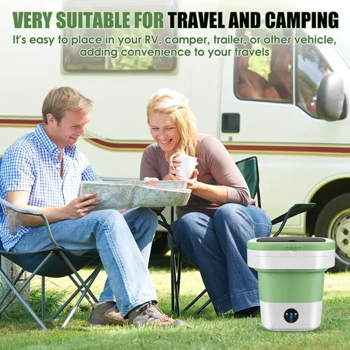 Vista 6 de Lavadora portátil de 16 L, mini lavadora de lavandería, 3 modos con cesta giratoria, profundidad de limpieza, ropa interior, ropa de bebé, camisa