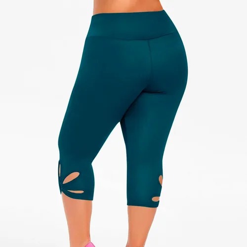 Vista 84 de Pantalones capri para mujer, estilo casual, de verano, elásticos, de cintura alta, pantalones de yoga, ajuste atlético, pantalones deportivos