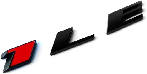 Vista 5 de Yoaoo 1 letra de emblema OEM 1LE para parte trasera compatible con puerta Zl1 1LE 1LE 1LE, color negro mate