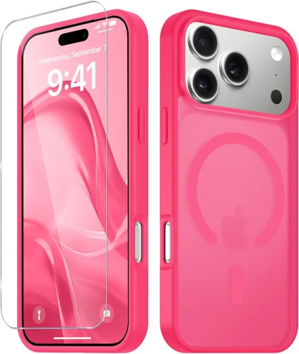 Vista 1307 de Funda para Google Pixel 10 Pro XL, cubierta magnética mate, color negro Fit for MagSafe, Screen Protector included, Shockproof Military Grade