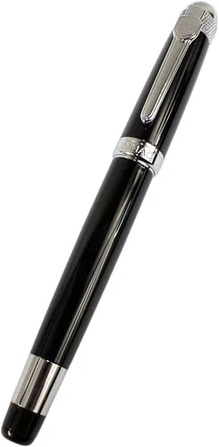 Vista 3 de Gullor Pluma estilográfica avanzada Jinhao 189 Noblest Negro 18kgp Punta Media
