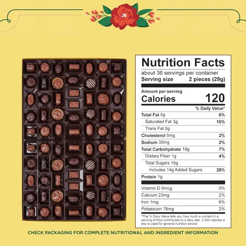 Vista 2 de Whitman's Sampler - Caja de regalo de chocolate surtido, 36 onzas (72 piezas)