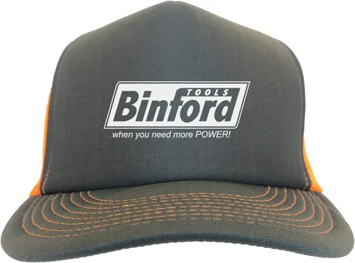 Vista 19 de Binford Tools - Sombrero de camionero divertido de dos tonos para TV Parody Beige/Marrón
