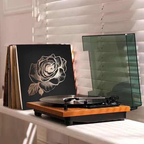 Vista 4 de Colarr 30 fundas de disco de vinilo de 12 pulgadas de 12.35 oz/m² en blanco, fundas de cartón para discos de vinilo, fundas exteriores LP