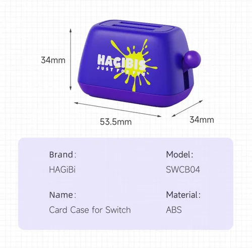 Vista 7 de Hagibis Switch Game Card Case for Nintendo SwitchLiteOLED Portable Cute Toaster Switch Game Card Storage Holder with 2 slots Switch Game Cartridge