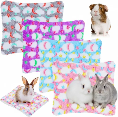Vista 9 de Jetec 4 Piezas Almohadillas para Orina de Conejillo de Indias Lavables 10 x 11 Pulgadas Almohadillas de Cama de Conejillo de Indias Camas de Felpa